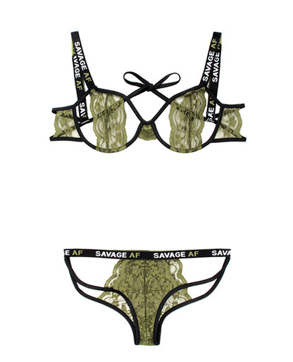 "Vibes Savage Af Cutout Bra