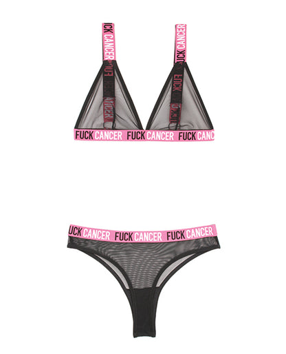 Vibes Fuck Cancer Bralette & Cheeky Panty