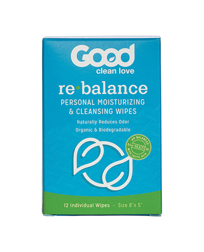 Good Clean Love Rebalance Wipes - Box Of 12