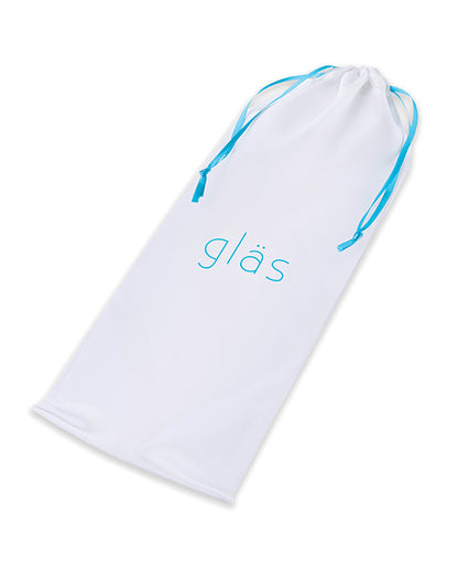 Glas 9" Purple Rose Nubby Glass Dildo - Purple-pink