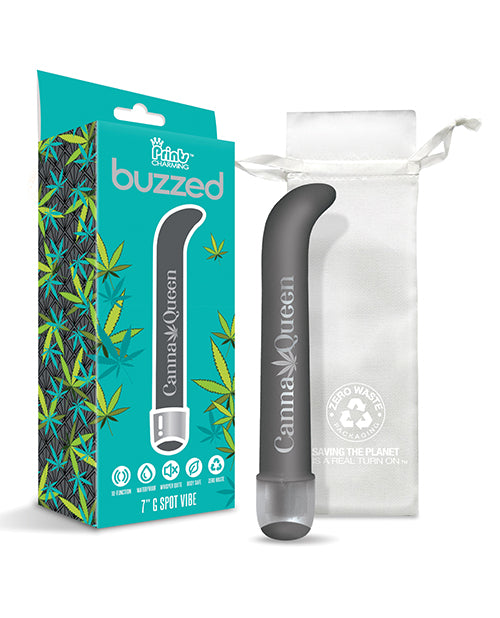 Buzzed 7" G-spot Vibe  - Canna Queen Black