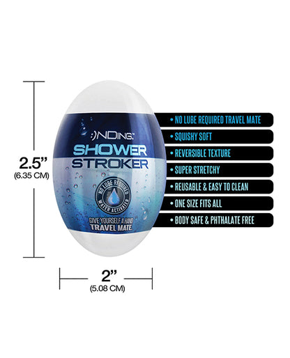 Shower Stroker Travel Mate - White