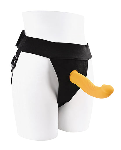Gender X Sweet Embrace Dual Motor Strap On Vibe W-harness - Yellow