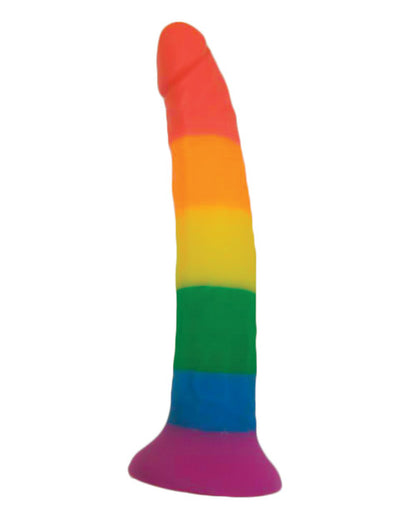 Rainbow 7" Strap On Dildo W-harness