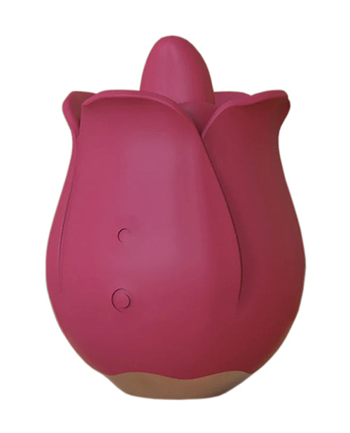 Teresa The Rose Toy W- Tongue Vibrator - Red