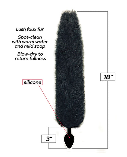 Foxy Fox Tail Silicone Butt Plug