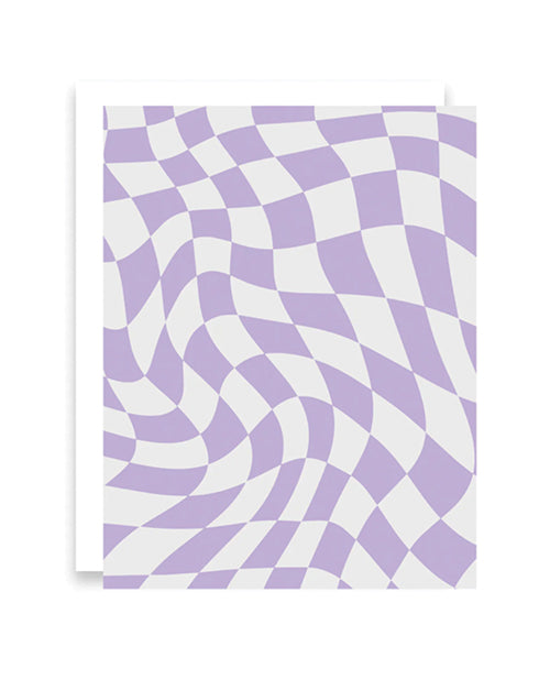 Retro Purple Greeting Card