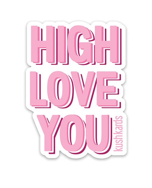 High Love Naughty Sticker - Pack Of 3