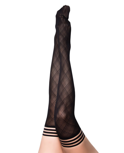 Kix'ies Tiffany Diamond Thigh High