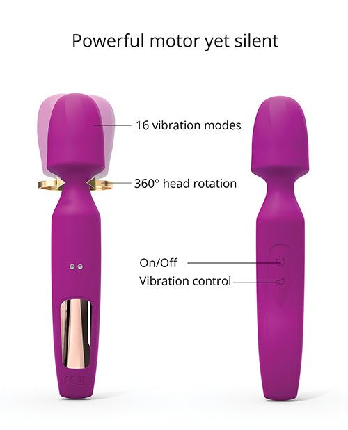 Love To Love R-evolution Rotating Wand W/two Attachments - Sweet Orchid