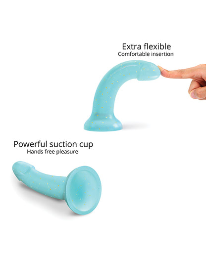 Love To Love Curved Suction Cup Dildolls Nightfall - Blue