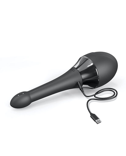 Dorcel Vibrating Douche Mate Pro - Black-silver