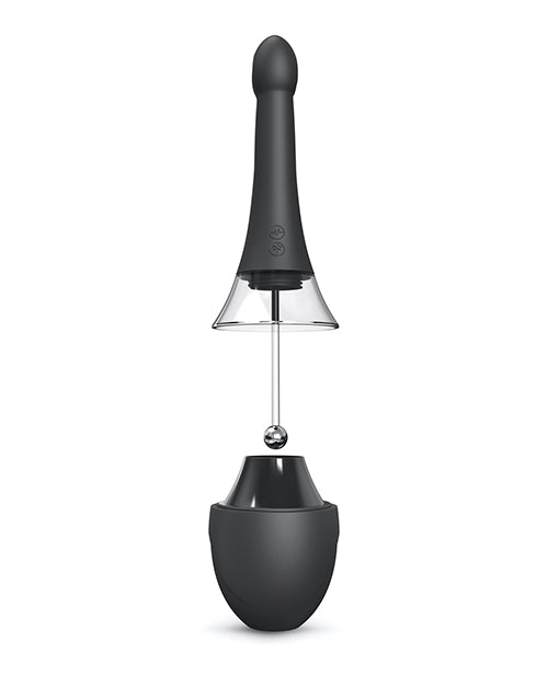 Dorcel Vibrating Douche Mate Pro - Black-silver