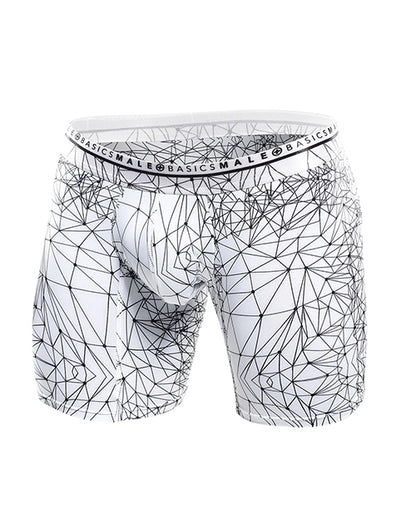 Male Basics Spider Hipster Boxer Brief White/black