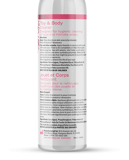 Swiss Navy Desire Toy & Body Cleaner - 4 Oz
