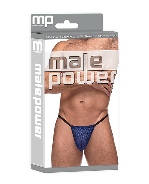 Diamond Mesh Posing Strap Blue O-s