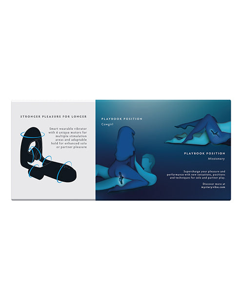 Mysteryvibe Tenuto Smart Wearable Vibrator W-6 Motors - Black Iris