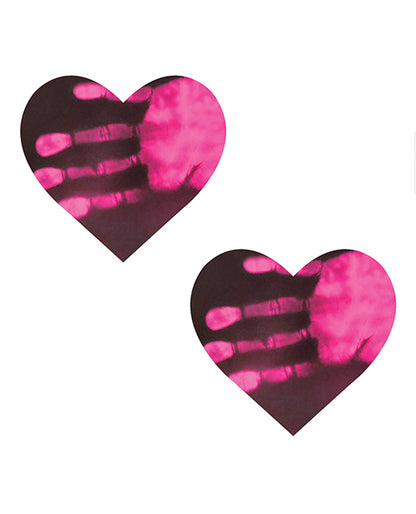 Neva Nude Temperature Reactive Heart Pasties