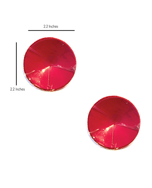 Burlesque Jingle Deez Bells Reusable Silicone Nipztix - Red O-s