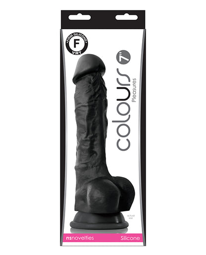 Colours Pleasures 7" Dong W/balls & Suction Cup
