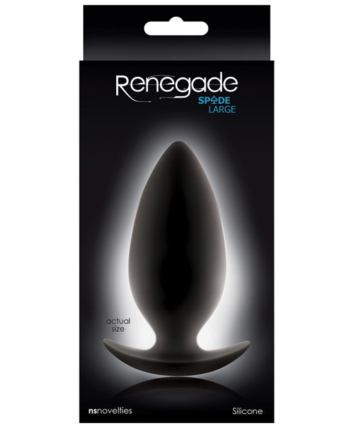 Renegade Spade Butt Plug - Black