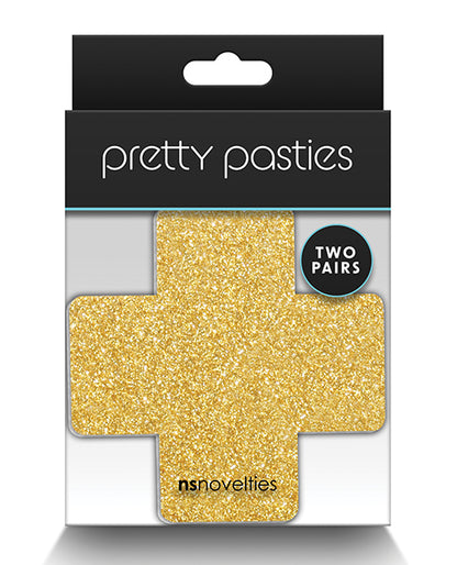 Pretty Pasties Glitter Cross - 2 Pair