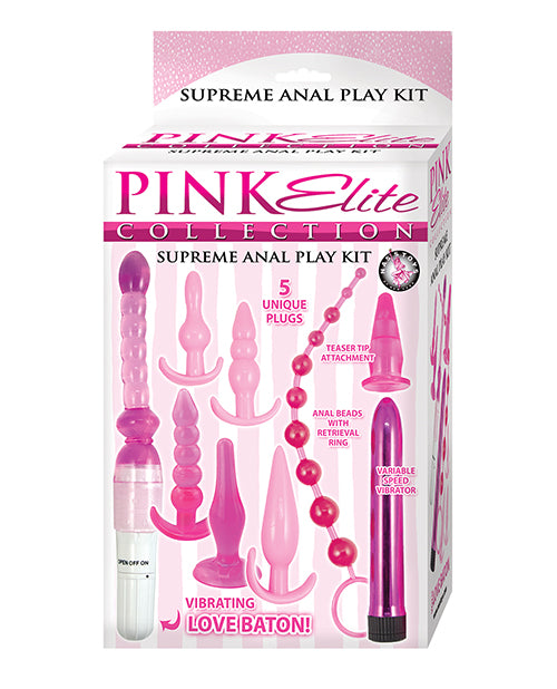 Pink Elite Collection Supreme Anal Play Kit - Pink