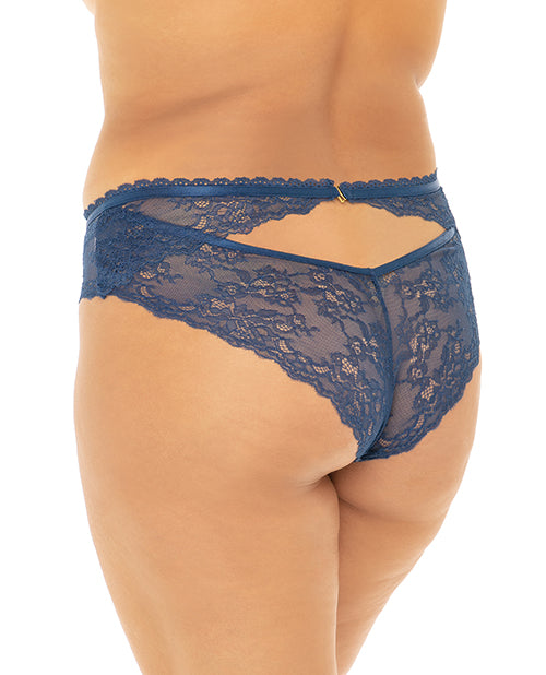 Helena Stretch Lace Open Back Crotchless Panty