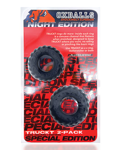 Oxballs Truckt Cock & Ball Ring Special Edition - Night Pack Of 2