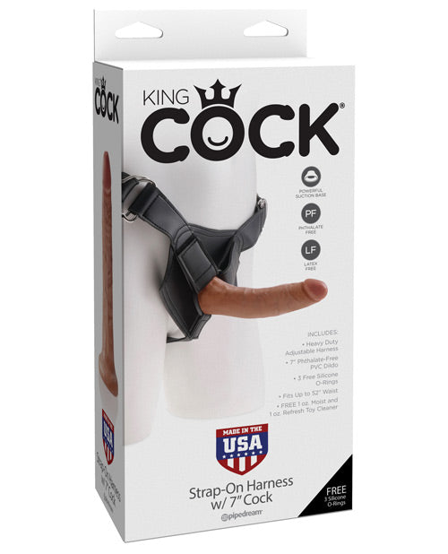 "King Cock Strap-on Harness W/7"" Cock"