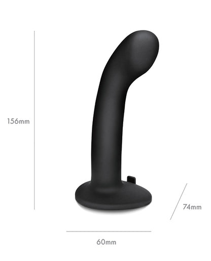 Pegasus 6" Rechargeable P-spot G-spot Peg W-adjustable Harness & Remote Set - Black