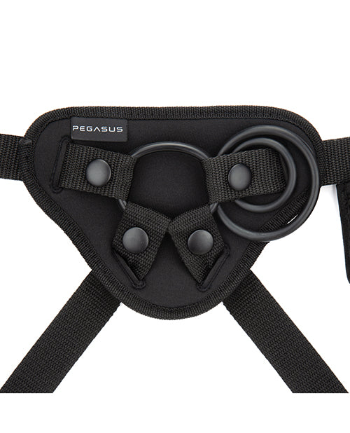 Pegasus 6.5" Rechargeable Dildo Harness & Remote Set