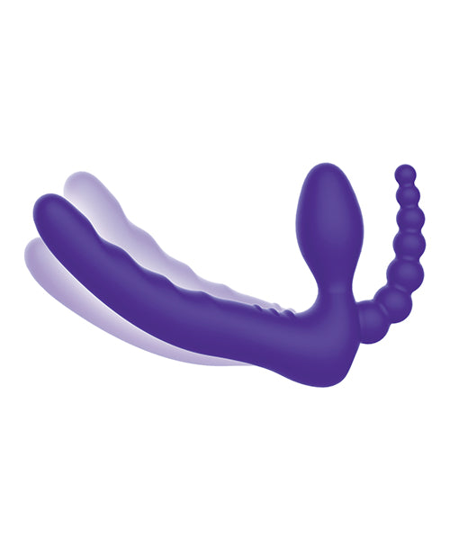 Pegasus 7" Strapless Strap On W-remote - Purple