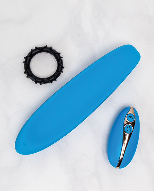 2chooselove The Luvslide Couples Vibrator W-remote - Blue