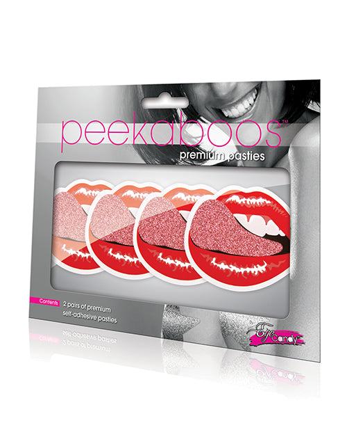 Peekaboos Tongue Time Pasties - Pack Of 2