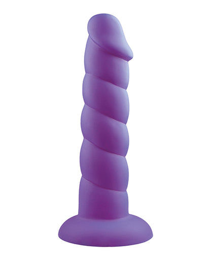 Rock Candy Suga Daddy Silicone Dildo - Purple