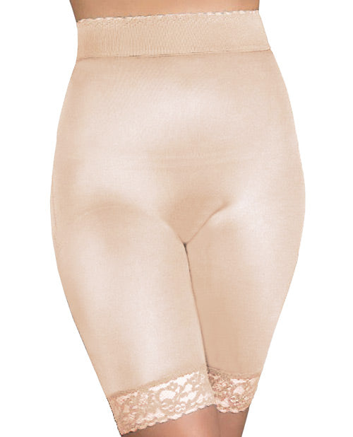 Rago Shapewear Long Leg Shaper with gripper Stretch Lace Bottom