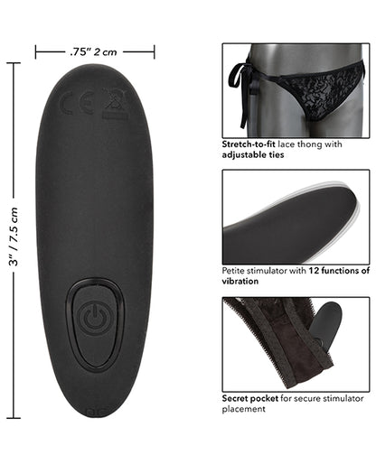 Remote Control Lace Thong Set