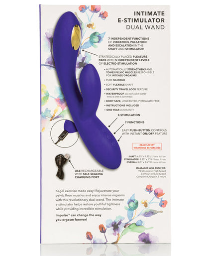 Impulse Intimate E-stimulator Dual Wand - Purple