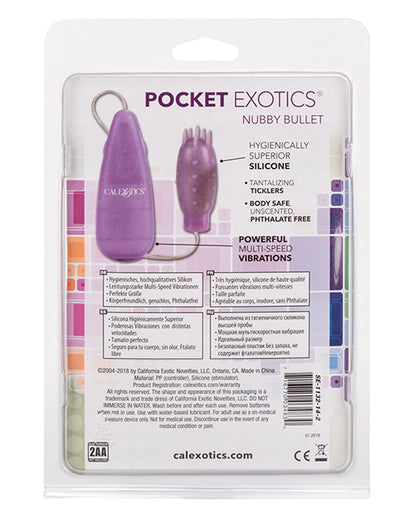 Silicone Slims Nubby Bullet - Purple