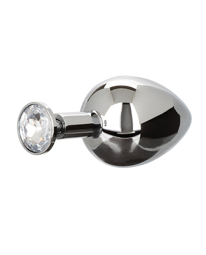 Star Fucker Xl Teardrop Gem Plug W-silicone Enhancer - Black