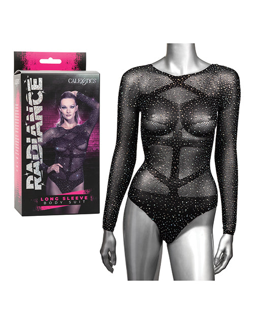 Radiance Long Sleeve Body Suit - Black O/s