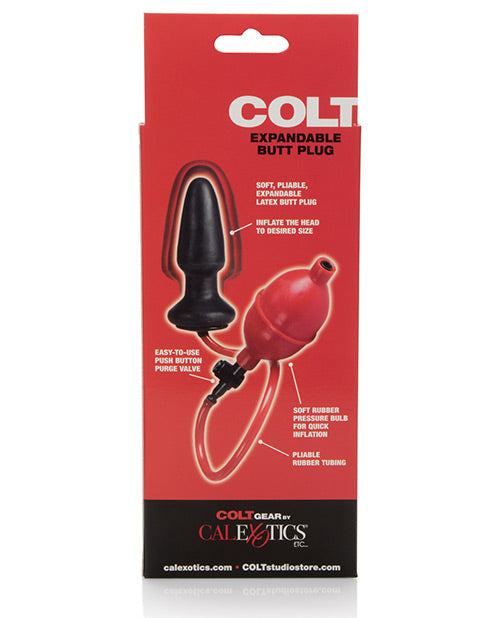 Colt Expandable Butt Plug - Black