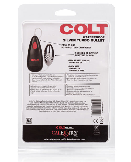 Colt Turbo Bullet Waterproof - Silver