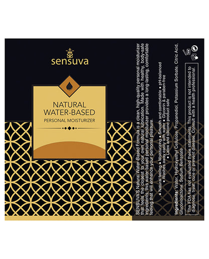 Sensuva Natural Water Based Personal Moisturizer - 4.23 Oz Strawberry