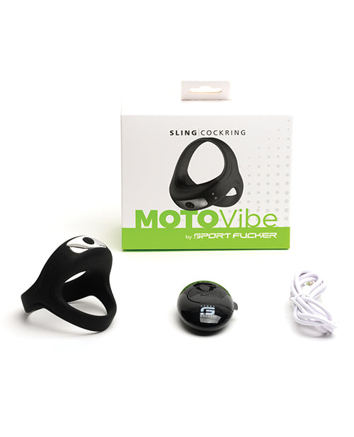 Sport Fucker Motovibe Sling Cockring W-remote - Black