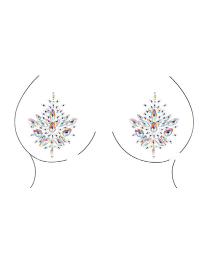 Shots Bliss Open Cup Strappy Teddy W-jewelry Pasties Multi O-s