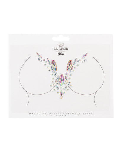 Shots Bliss Dazzling V Cleavage Bling Sticker O-s
