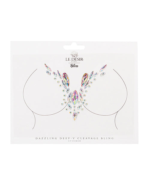 Shots Bliss Dazzling V Cleavage Bling Sticker O-s