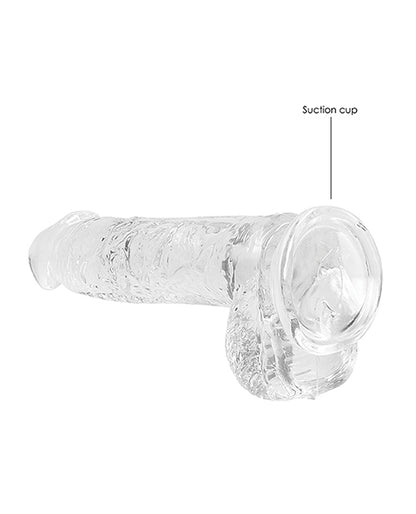 Shots Realrock Realistic Crystal Clear Dildo W/balls - Clear